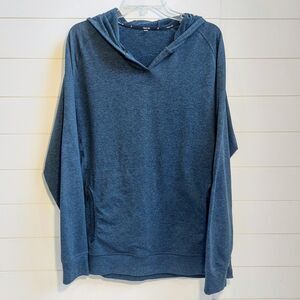 Public Rec Politan Hoodie Men's XL Heather Blue Pullover Performance Training